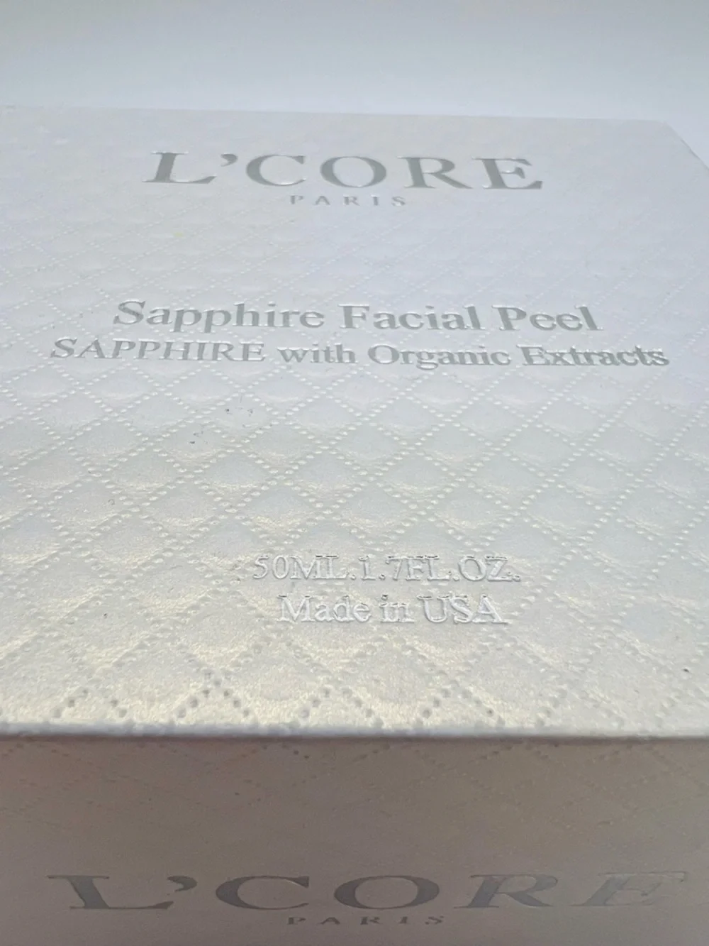 L'CORE Paris Sapphire Facial Peel - 1.7 fl. Oz. NIB